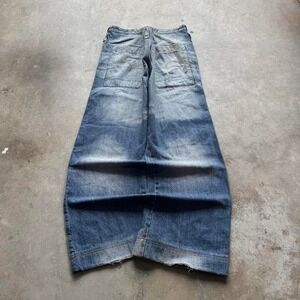 Baggy Novantasei Wide Leg Big Pocket Jnco Styl Denim Y2k Vintage Jeans 38x31
